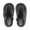 Infant Unisex Kick Hi Zip Leather Black/White