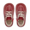 Infant Unisex Kick Hi Zip Leather Red