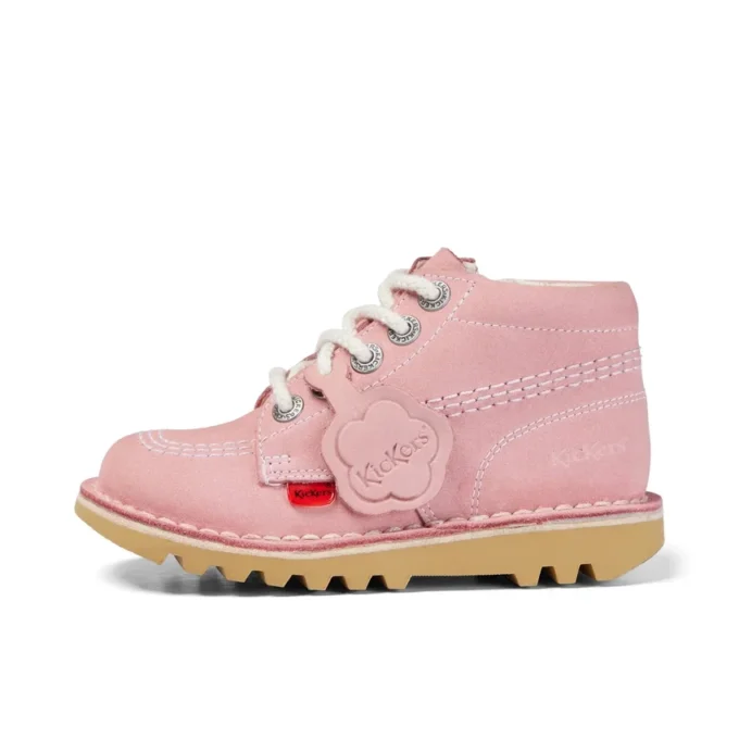 Infant Unisex Kick Hi Zip Nubuck Light pink