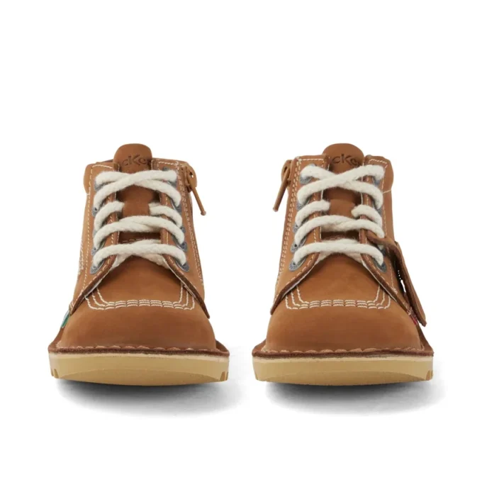 Infant Unisex Kick Hi Zip Nubuck Tan