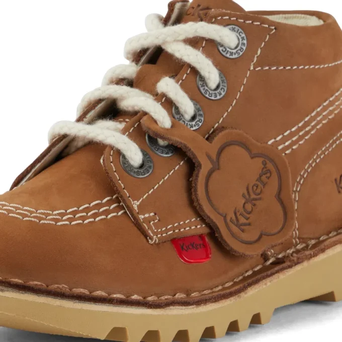 Infant Unisex Kick Hi Zip Nubuck Tan