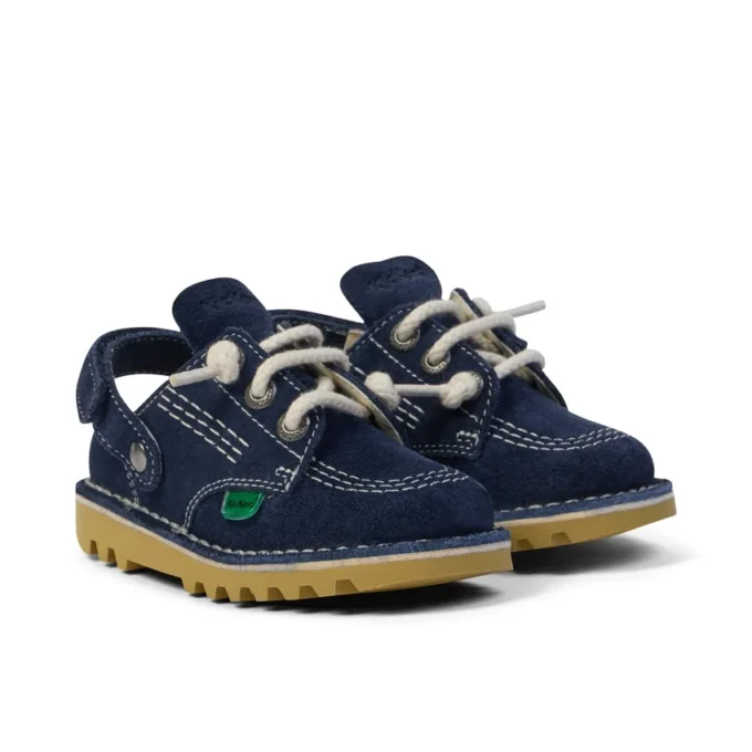 Infant Unisex Kick Mule Suede Navy