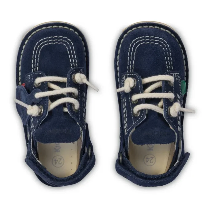 Infant Unisex Kick Mule Suede Navy