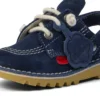 Infant Unisex Kick Mule Suede Navy