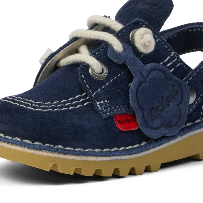 Infant Unisex Kick Mule Suede Navy