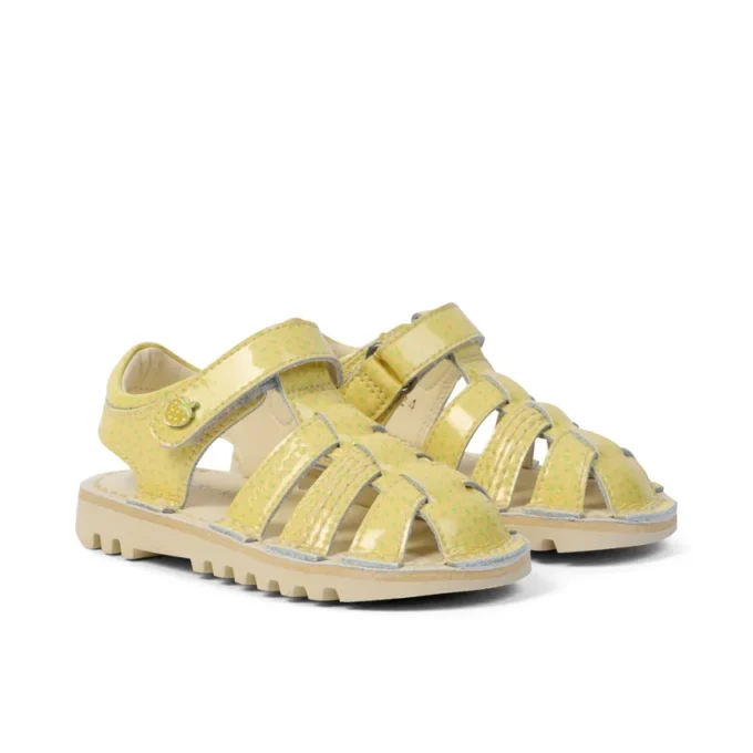 Infant Unisex Kick Sandal Fruit Light Yellow