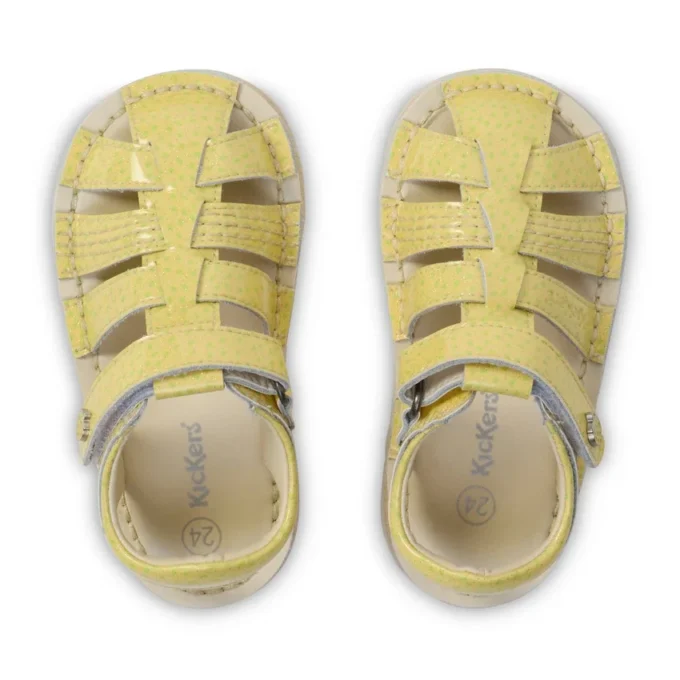 Infant Unisex Kick Sandal Fruit Light Yellow