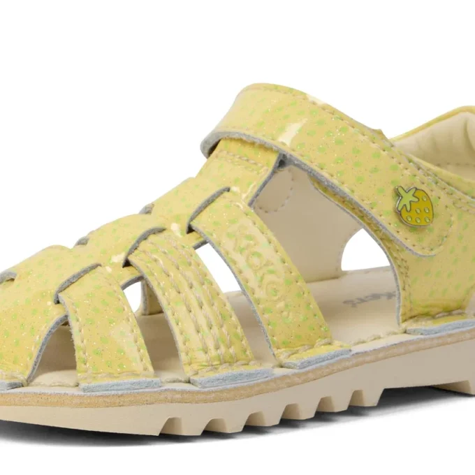 Infant Unisex Kick Sandal Fruit Light Yellow