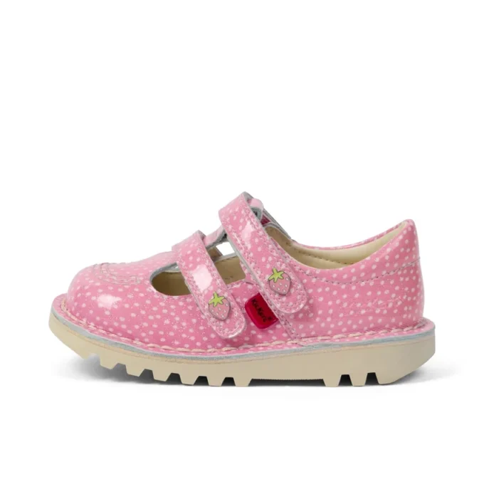 Infant Unisex Kick T-Bar Fruit Patent Leather Pink