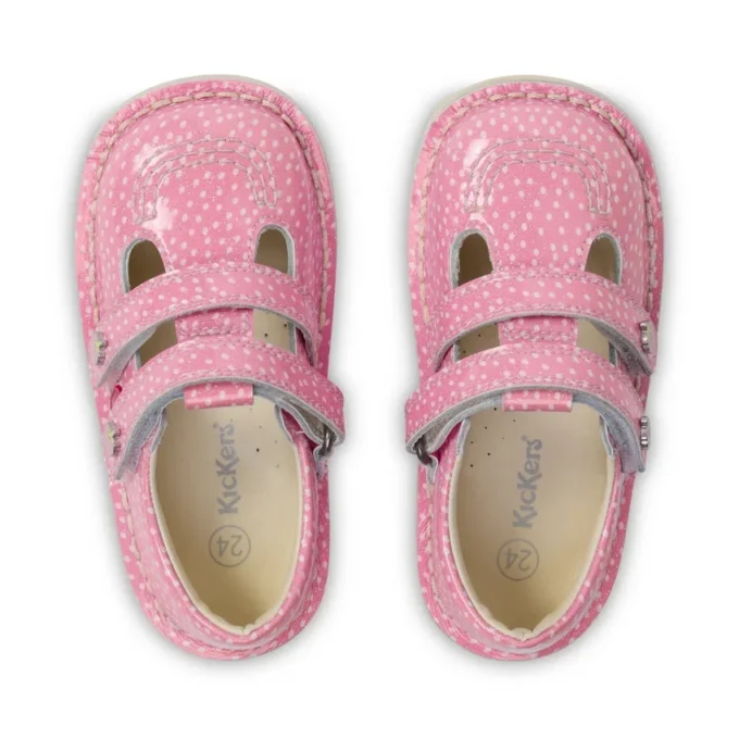 Infant Unisex Kick T-Bar Fruit Patent Leather Pink