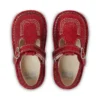 Infant Unisex Kick T-Bar Glitter Shoes Red