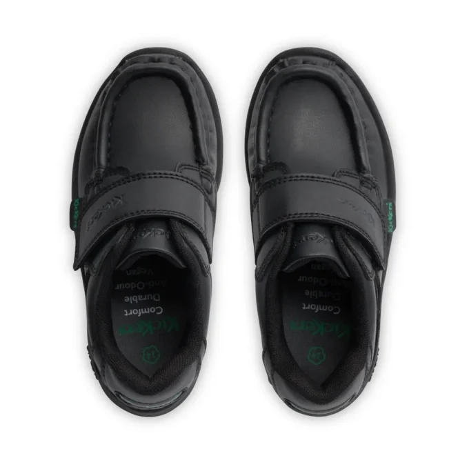 Infant Unisex Reasan Strap Leather Alternative Black