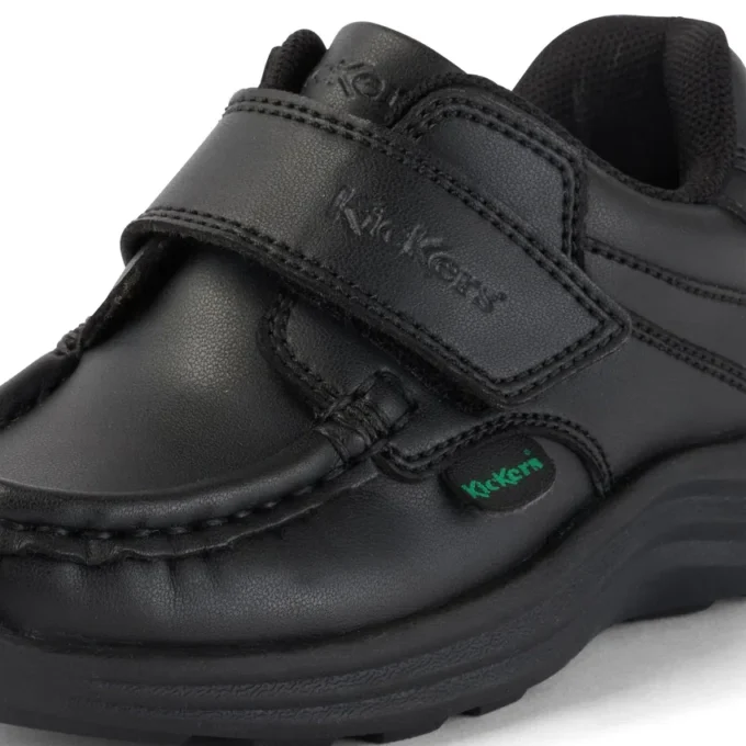 Infant Unisex Reasan Strap Leather Alternative Black