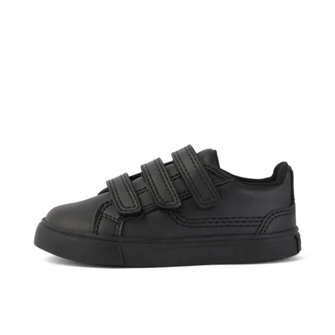 Youth Womens Tovni Stack Leather Alternative Black