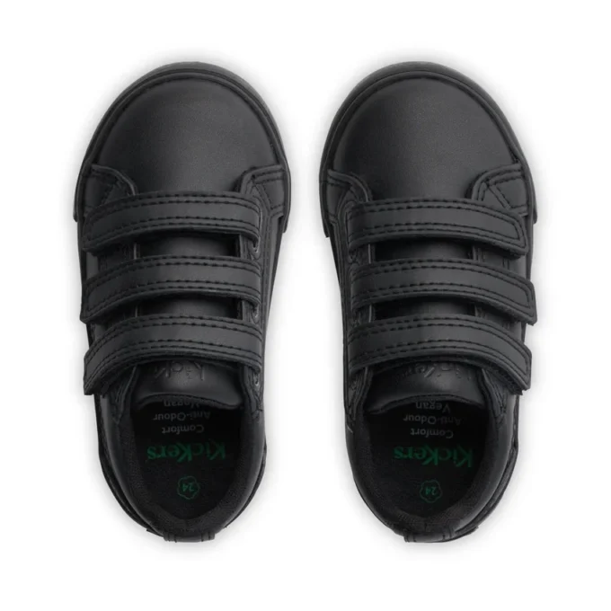 Infant Unisex Tovni Trip Leather Alternative Black