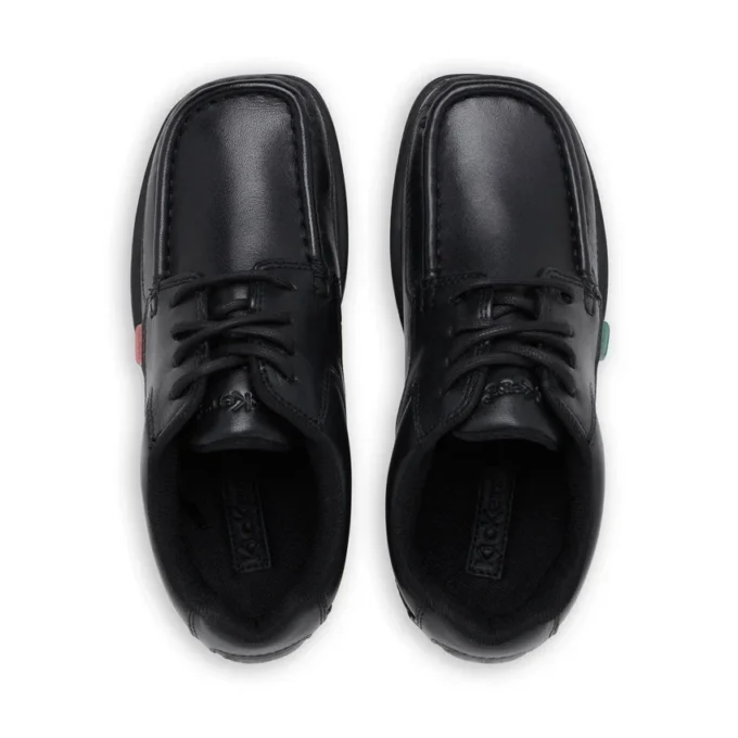 Junior Boys Fragma Lace Leather Black