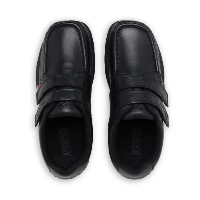 Junior Boys Fragma Twin Vel Leather Black