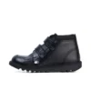Junior Boys Kick Hi Scuff Leather Black