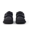 Junior Boys Kick Scuff Twin Leather Black
