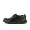 Junior Boys Reasan Moc Leather Black