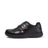 Junior Boys Reasan Strap Leather Black