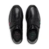 Junior Boys Reasan Strap Leather Black