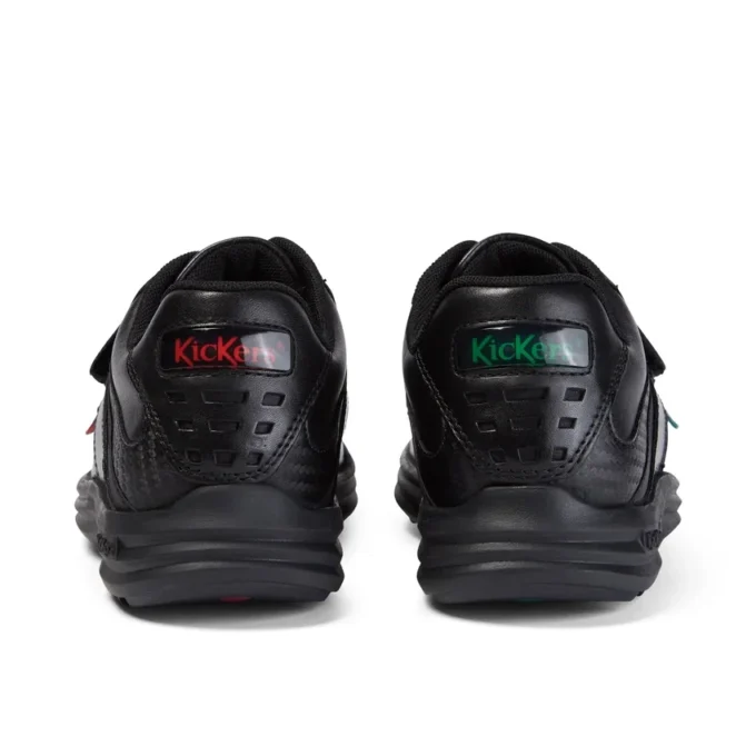 Junior Boys Reasan Strap Leather Black