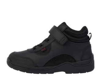 Junior Boys Stomper Hi Leather Black