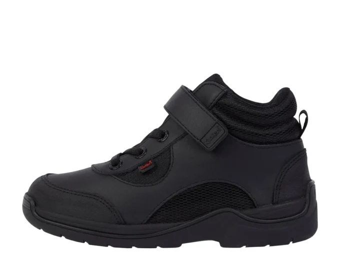 Junior Boys Stomper Hi Leather Black
