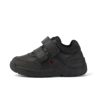 Junior Boys Stomper Mid Leather Black