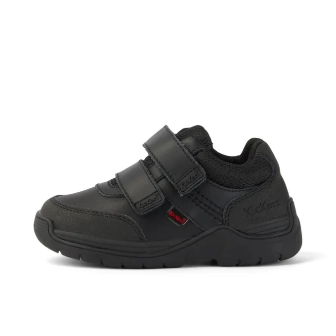Junior Boys Stomper Mid Leather Black