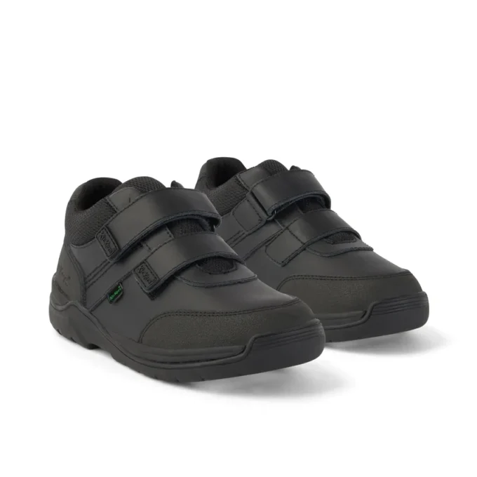 Junior Boys Stomper Mid Leather Black