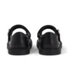 Junior Girls Adlar MJ Scallop Leather Black