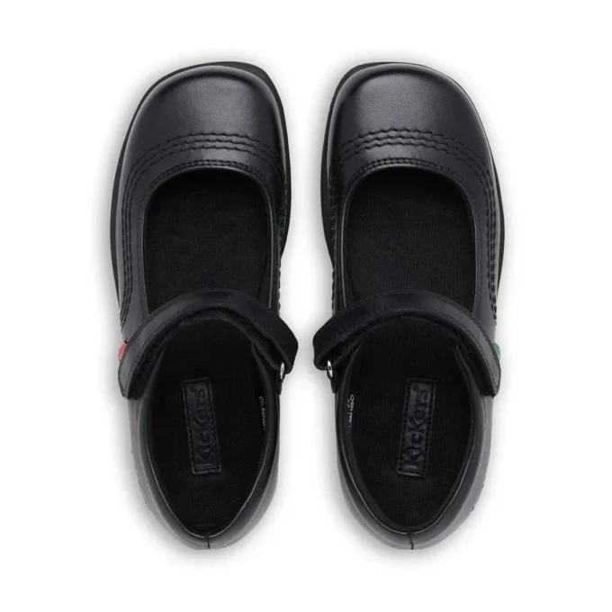 Junior Girls Fragma Pop Leather Black