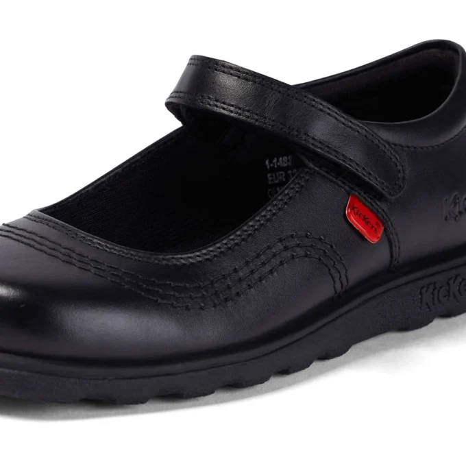 Junior Girls Fragma Pop Leather Black