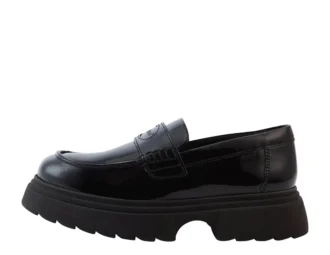 Junior Girls Kenzi Loafer Leather Black