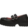 Junior Girls Kenzi MJ Shoes Leather Black