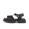 Junior Girls Kenzi Sandals Leather Black