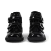 Junior Girls Kick Hi Meadow Patent Leather Boots Black