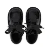 Junior Girls Kick Hi Ribbon Patent Leather Black