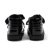 Junior Girls Kick Hi Ribbon Patent Leather Black