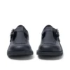 Junior Girls Kick T Bar Leather Alternative Black