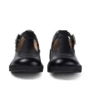 Junior Girls Kick T Bar Leather Black