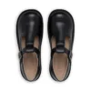 Junior Girls Kick T Bar Leather Black