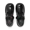 Junior Girls Kick T Bar Vel Patent Leather Black