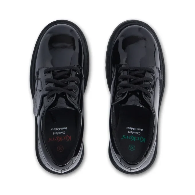 Junior Girls Kori Lace Patent Leather Black