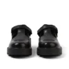 Junior Girls Kori T Bar Leather Black