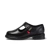 Junior Girls Lach T-Bar Leather Black