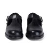 Junior Girls Lach T-Bar Leather Black