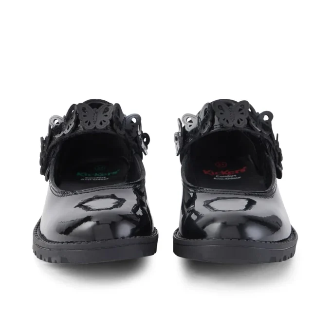 Junior Girls Lachly Butterfly MJ Patent Leather Black